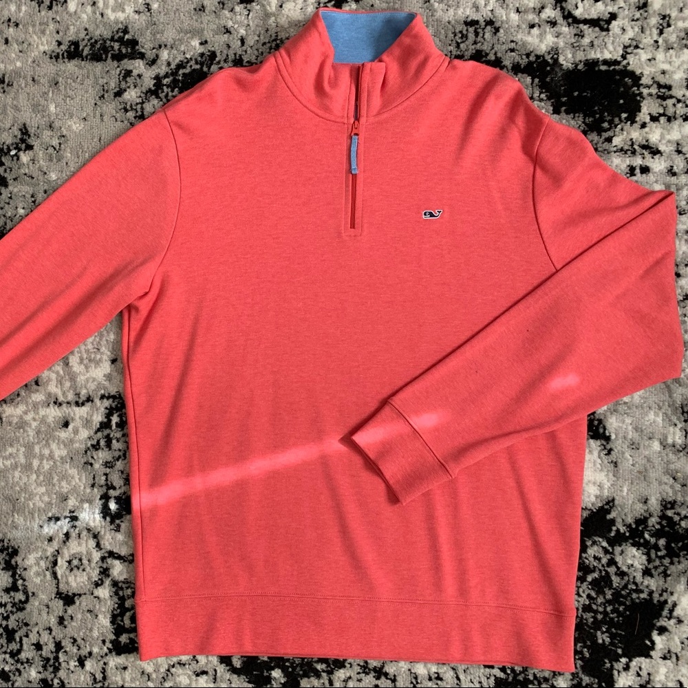 Salmon Vineyard Vines Medium Half Zip
